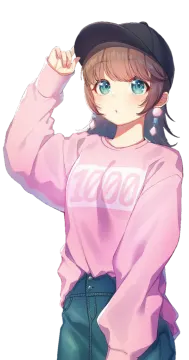a girl in a pink shirt and blue jeans