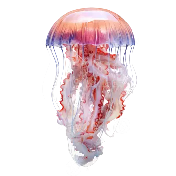 a jellyfish swimming in the ocean