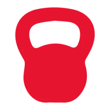 a red kettle on a white background