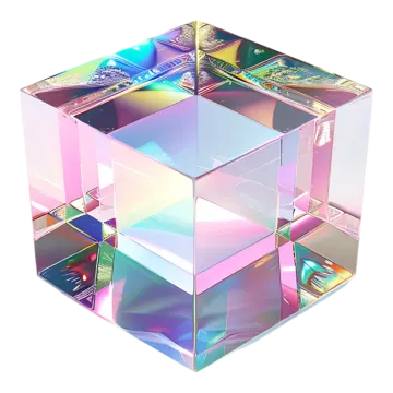 an image of a cube with many different colors