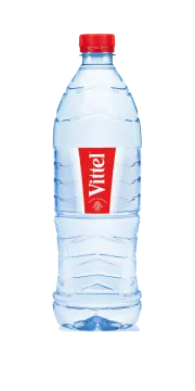 a bottle of water on a white background