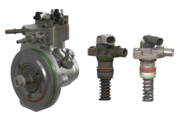 a set of four different types of hydraulics