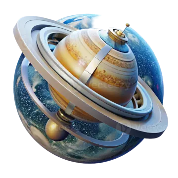 an image of the planets in a white background