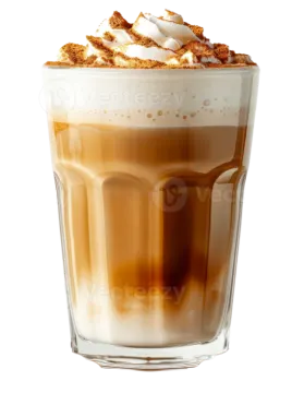 a glass filled with coffee and topped with whipped cream
