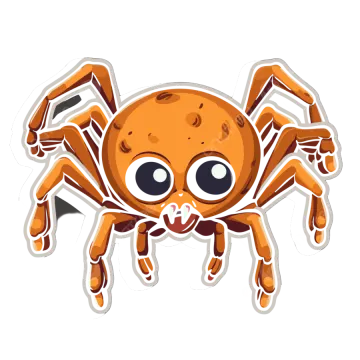 a cartoon spider with big eyes