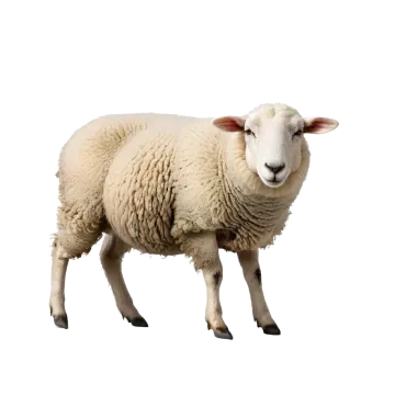 sheep isolated on a white background photo