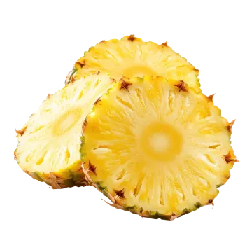 a pine fruit cut in half