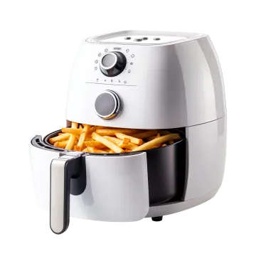 an air fryer with french fries in it
