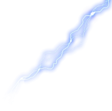 a lightning bolt on a white background