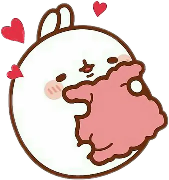 a cartoon bear with a heart in its mouth