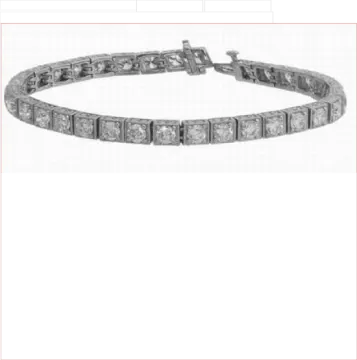 a diamond bracelet on a white background