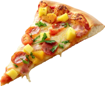 a slice of pizza