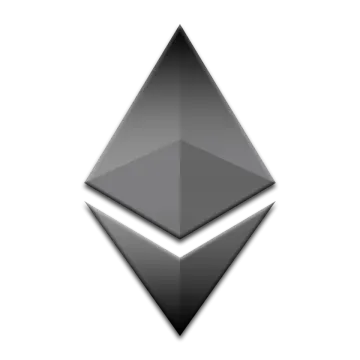 the ether logo on a white background