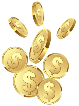 a pile of gold coins
