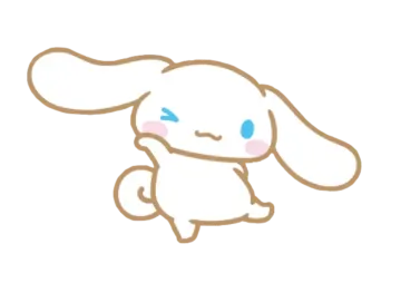 a drawing of a bunny with blue eyes