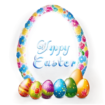 an easter egg with the words happy easter on it