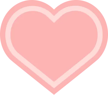 a pink heart on a white background