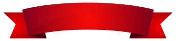 a red ribbon on a white background