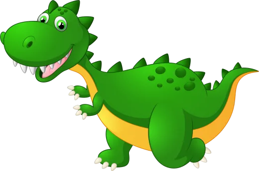 vector illustration of a cute dinosaur stock vector