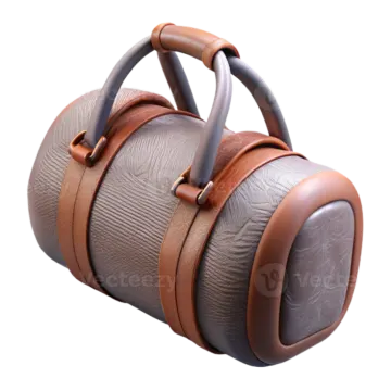 an image of a brown leather bag