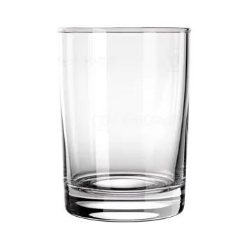 a shot glass on a white background