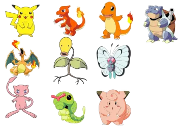 a set of cute cartoon animals