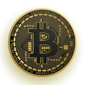 a bit coin with the word bit on it