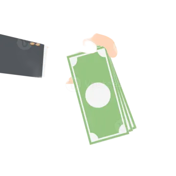 a hand holding a stack of money