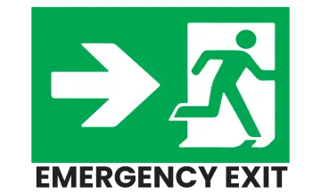 emergency exit sign