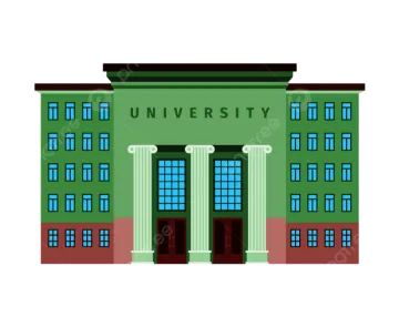 a building with the words university on it