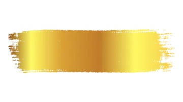 a gold paint brush stroke