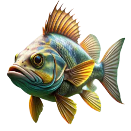 a fish that is looking at the camera