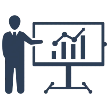 a person standing in front of a whiteboard