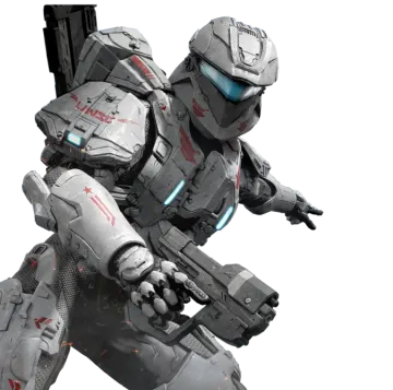 a robot with a gun in his hand