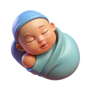 a baby sleeping on top of a blue blanket