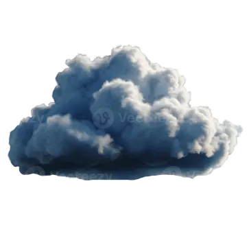 a cloud on a white background