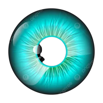 an illustration of a blue eye
