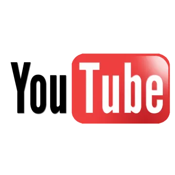 the youtube logo on a white background