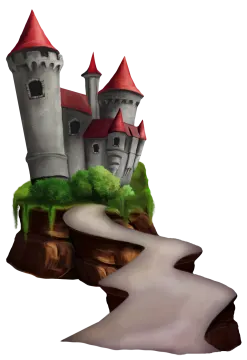a castle sitting on top of a hill
