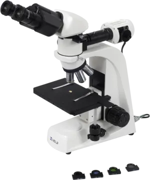 an image of a microscope with a white background