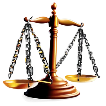 an image of a scale with chains on it
