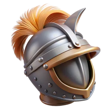 a helmet with a mohawk on it