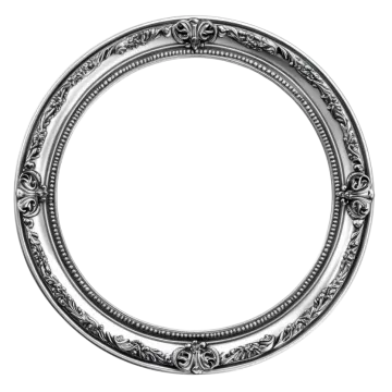 a silver plate with an ornate design on it