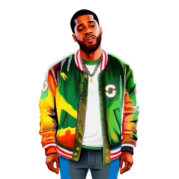 a man in a green and yellow jacket