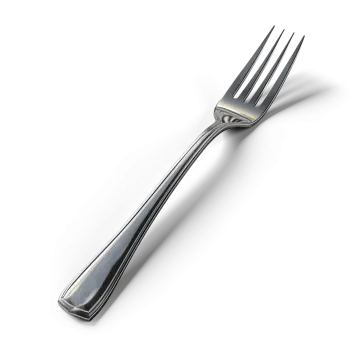 a fork on a white background