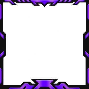 a purple and black square frame