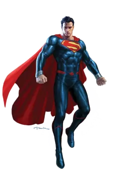 a man in a superman costume