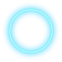 a blue circle on a white background