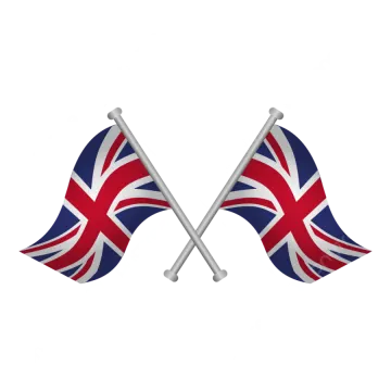 two british and british flags