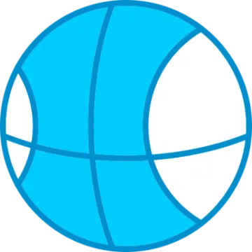 a blue volleyball ball